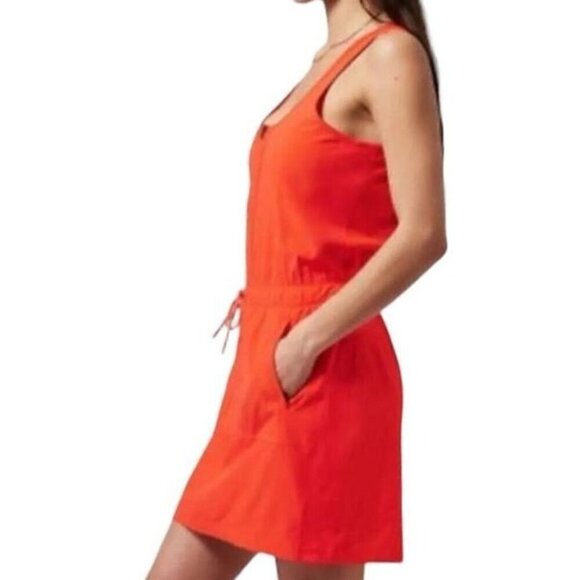 Athleta Dresses & Skirts - NEW! Athleta Savannah Strap Mini Athletic Dress Orange Pockets Women's Small